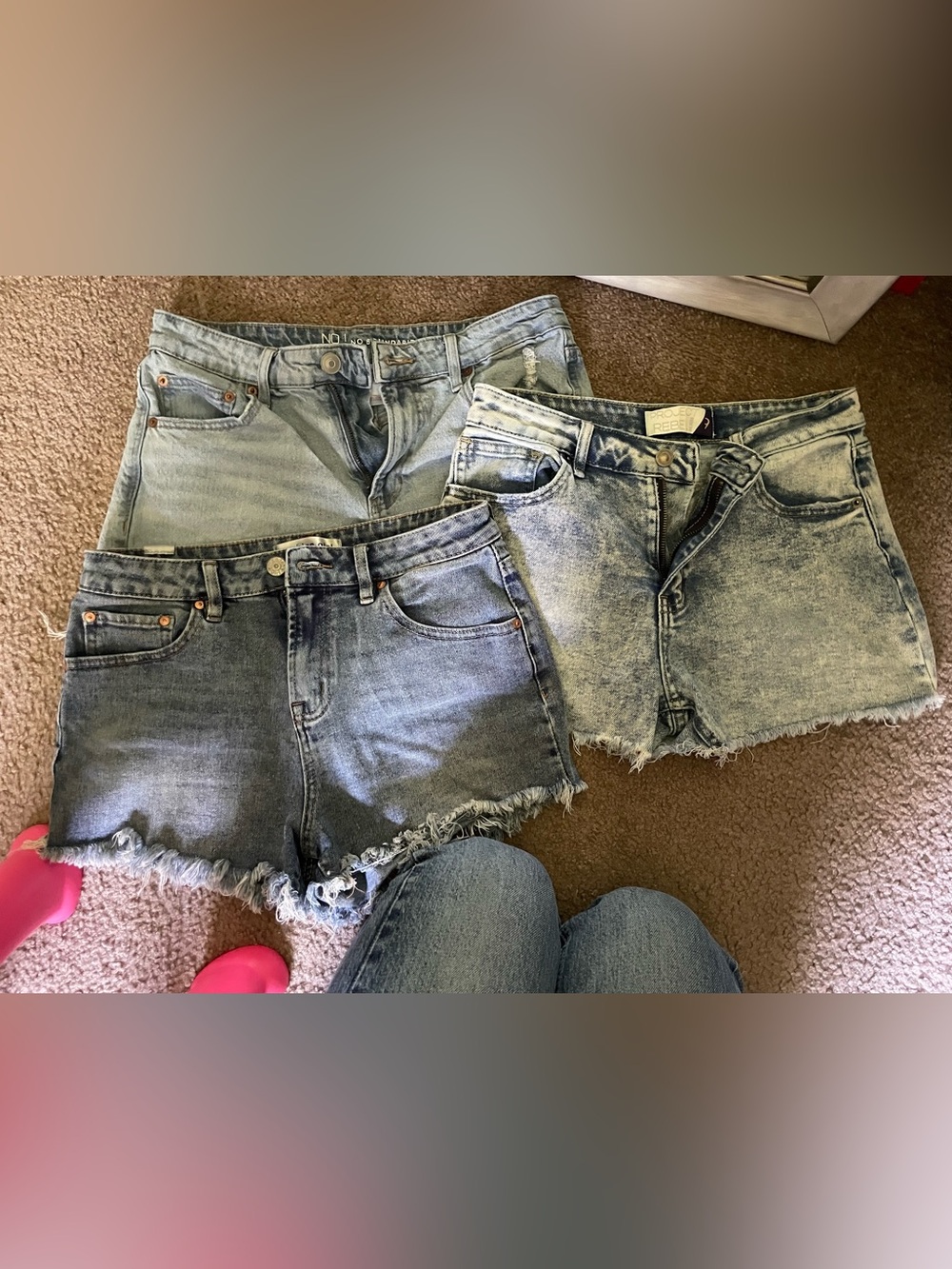 Two Denim Cutoff Shorts - Light to Medium Washes